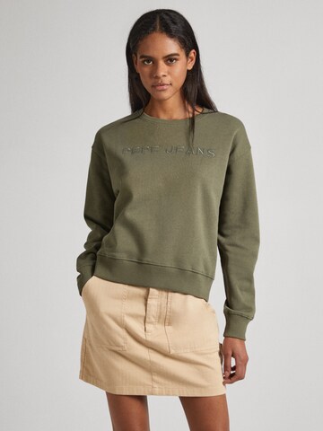 Pepe Jeans Sweatshirt 'HANNA' in Green: front