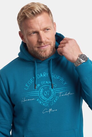 Men Plus Sweatshirt in Blau