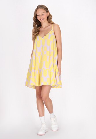 MYMO - Vestido de verano en amarillo