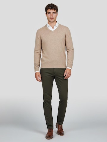 Steppin' out Trui in Beige: voorkant