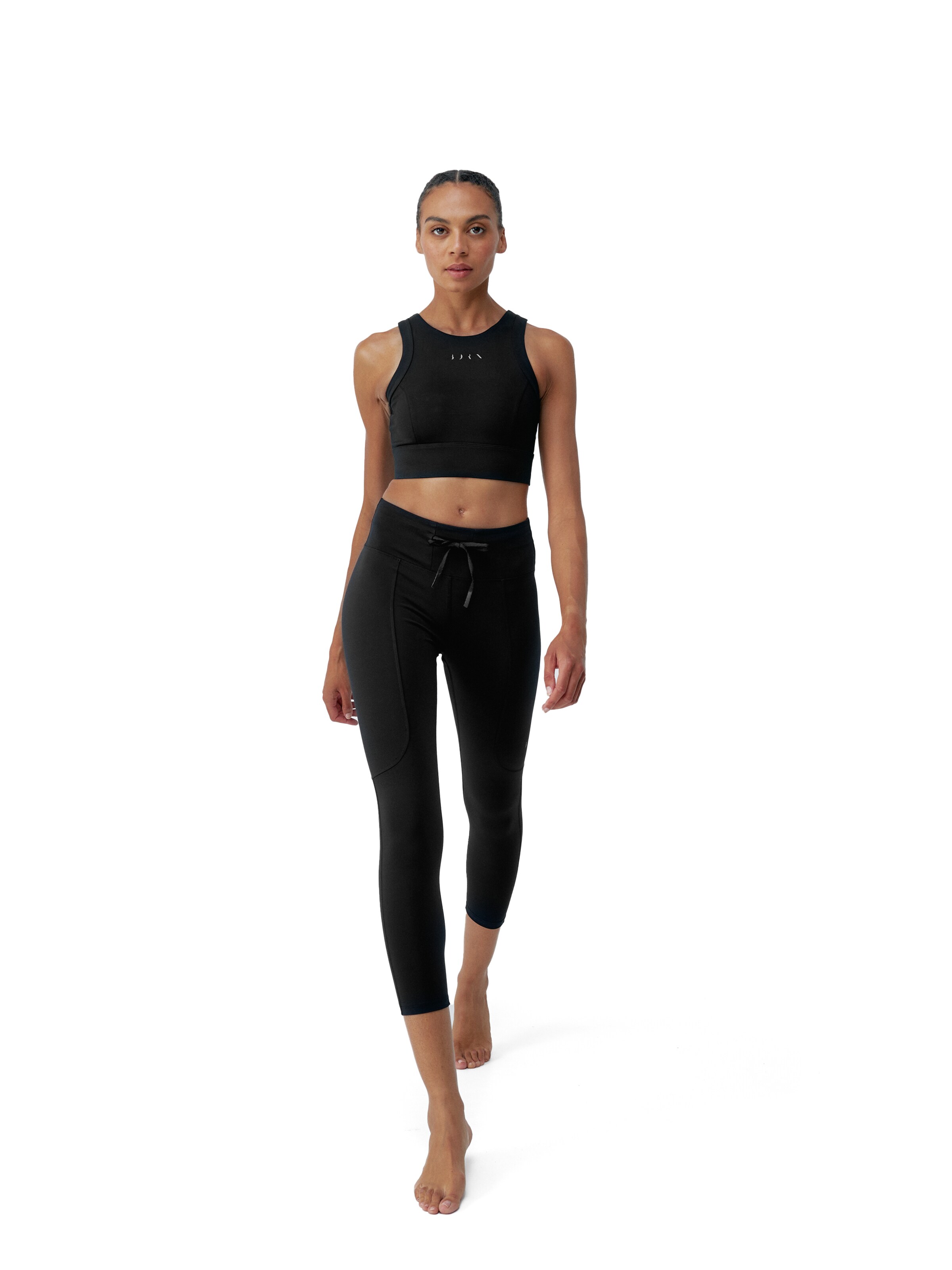 Born Living Yoga Skinny Sports trousers 'Esme' in Black: front