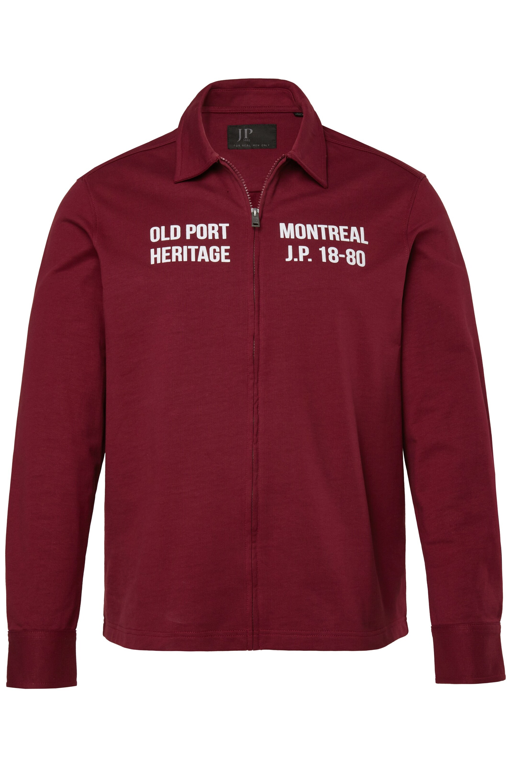 JP1880 Regular fit Overhemd in Rood: voorkant