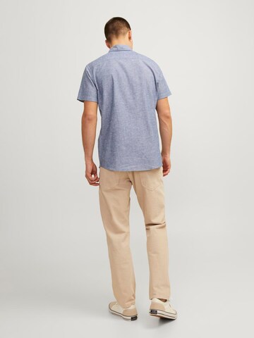 JACK & JONES Slim Fit Риза 'Summer' в синьо