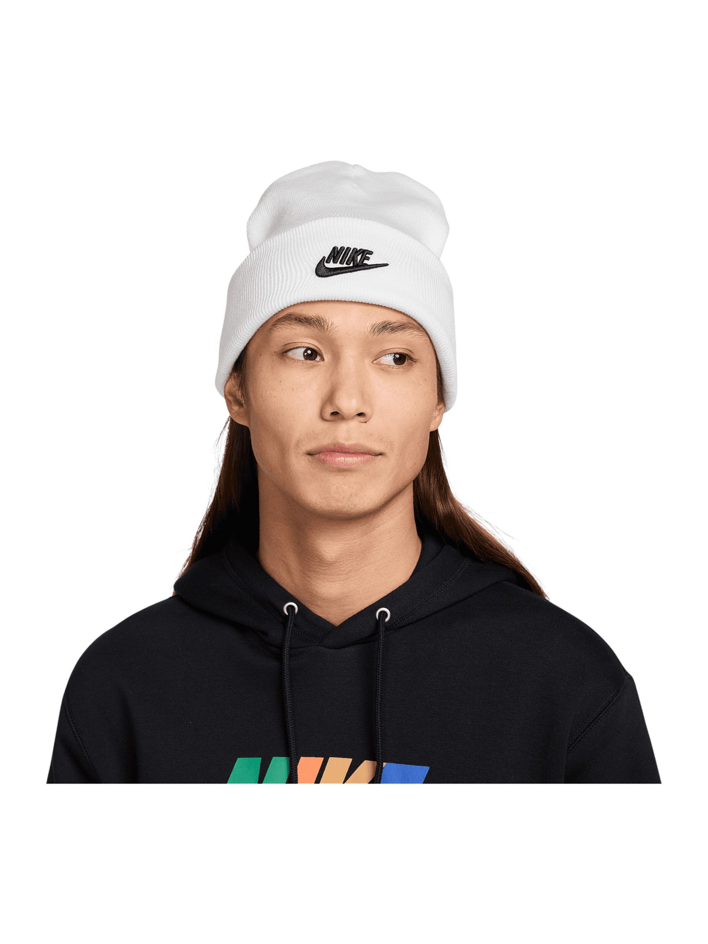 Nike Sportswear Čiapky 'Peak Futura' - Biela: predná strana