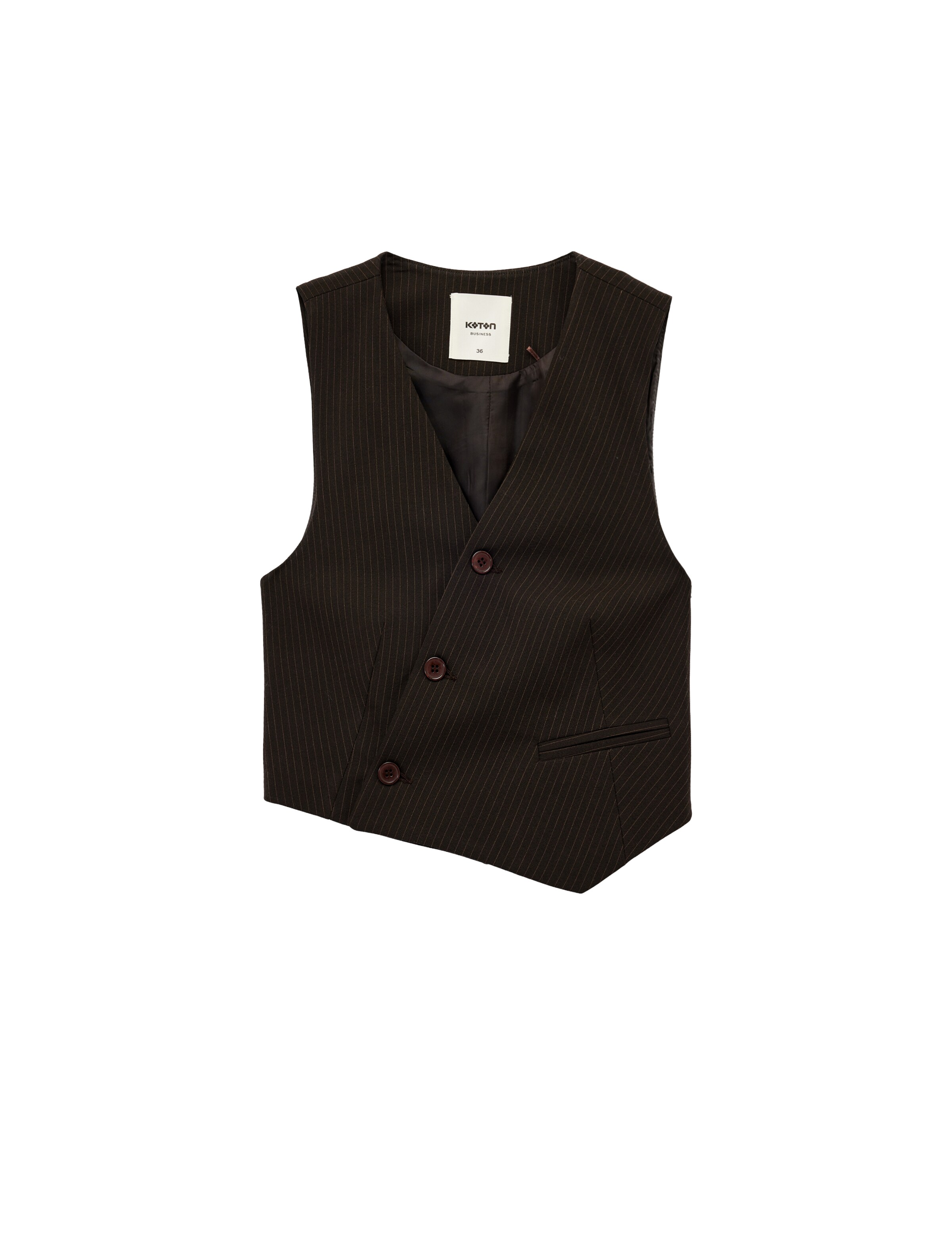 Koton Suit vest in Brown: front