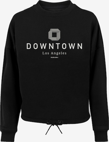 F4NT4STIC Sweatshirt 'Downtown LA' in Zwart: voorkant