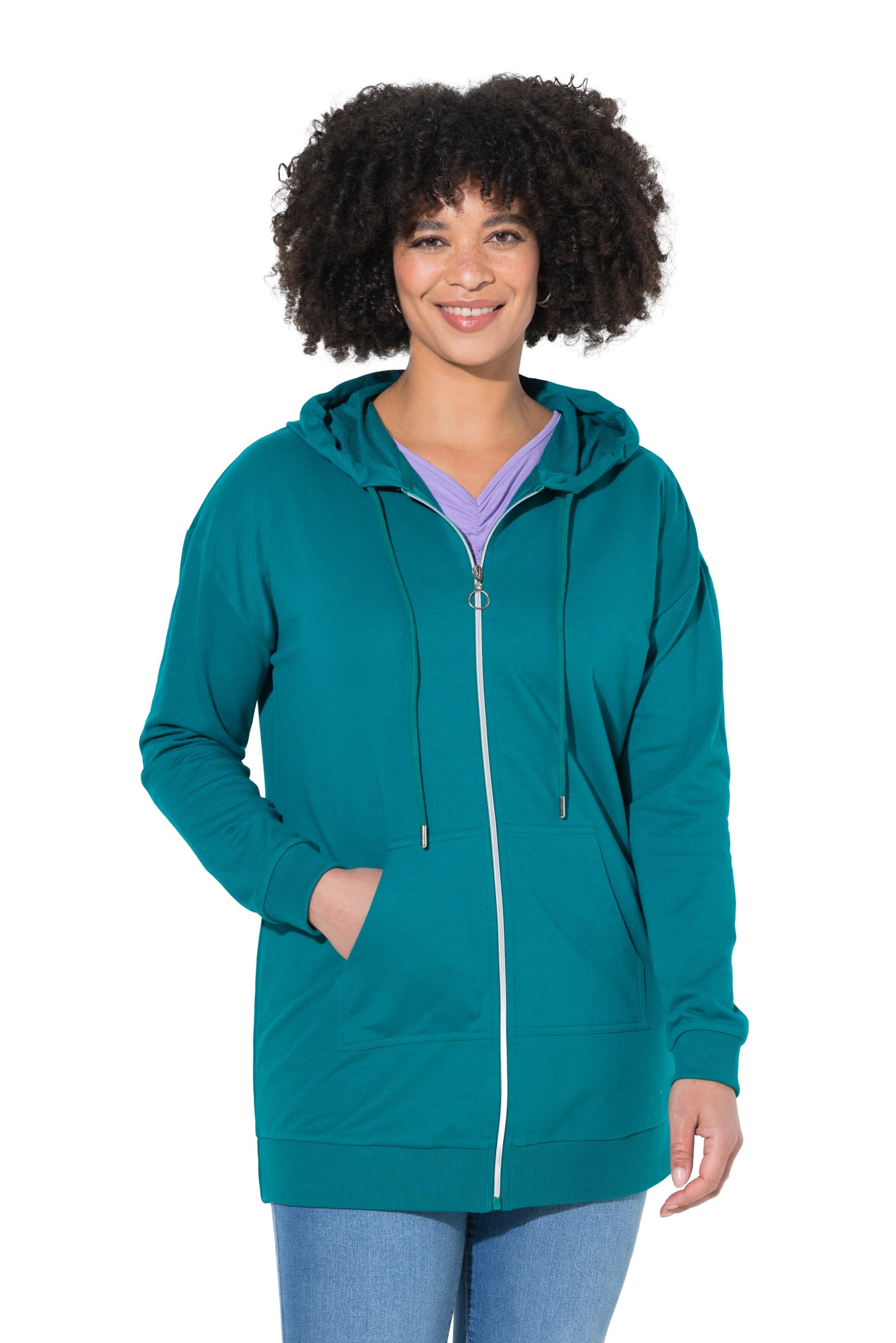 Angel of Style Sweatvest in Blauw: voorkant