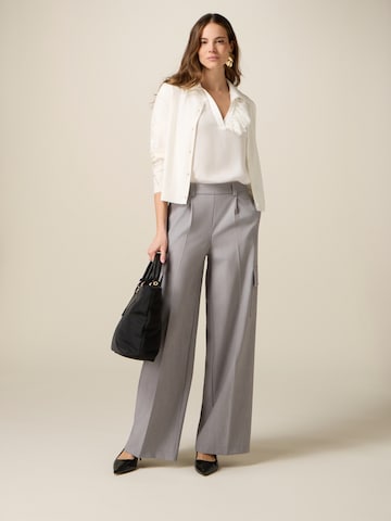 Baggy Pantaloni di oltre in grigio