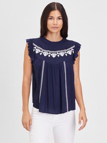 Camicia da donna di LASCANA in blu: frontale