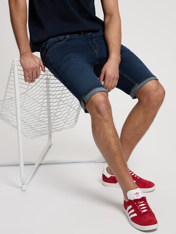 CROSS JEANS Regular Hosen kurz ' Jed ' in Blau