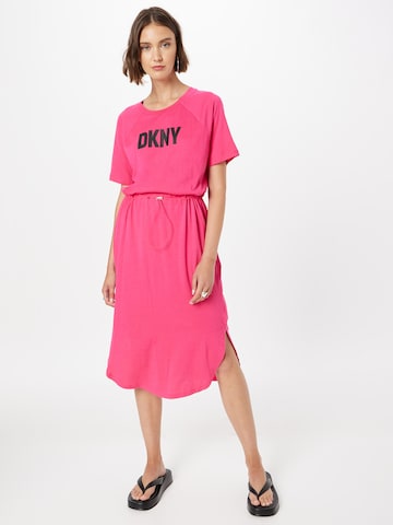 Robe DKNY en rose : devant