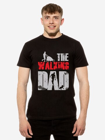 T-Shirt 'The Walking Dad' Cotton Prime en noir : devant