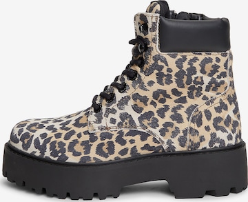 Bottes Tommy Jeans en beige : devant