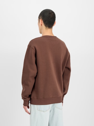 ALPHA INDUSTRIES Sweatshirt in Braun: Rückseite