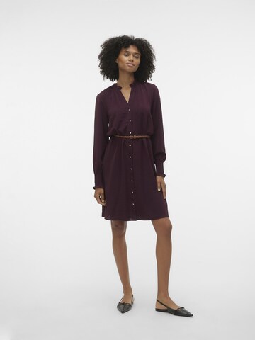 VERO MODA Shirt dress 'VIBE' in Red