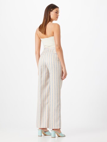 Wide Leg Pantalon à plis Stella Nova en beige