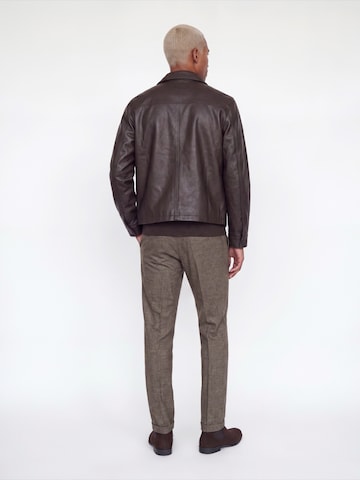 JACK & JONES Regular Панталон с ръб 'JPSTOLLIE BLAKE' в кафяво