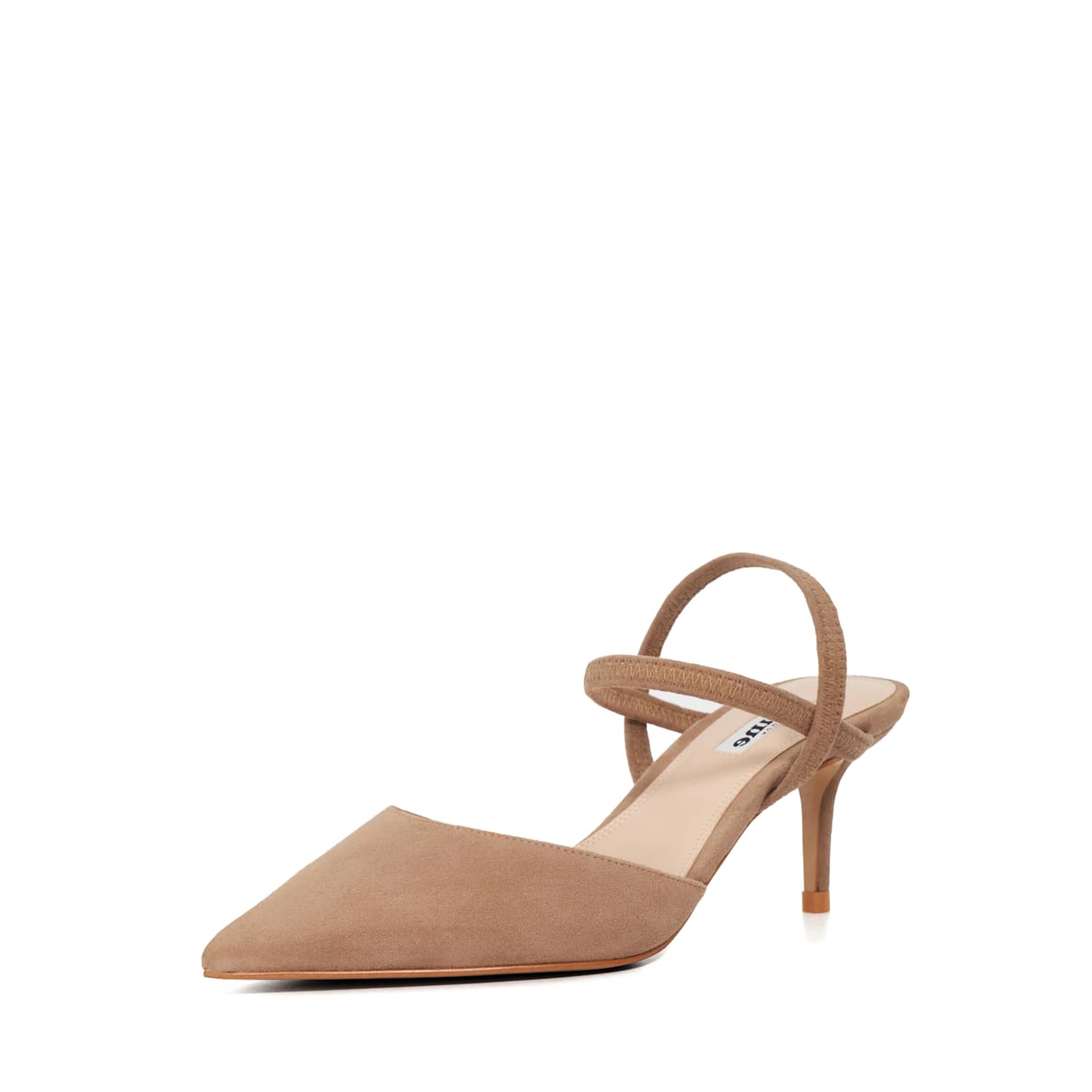 Dune LONDON Pumps 'Classical' in Braun: Vorderseite