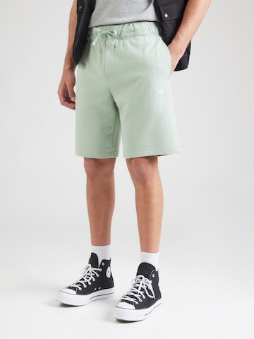 CONVERSE regular Παντελόνι 'STAR CHEV' σε πράσινο: μπροστά