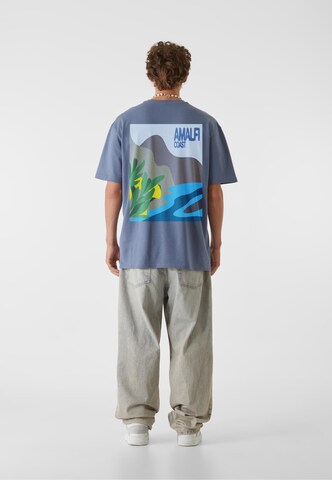 Lost Youth Shirt 'Amalfi Dreamscape' in Blue