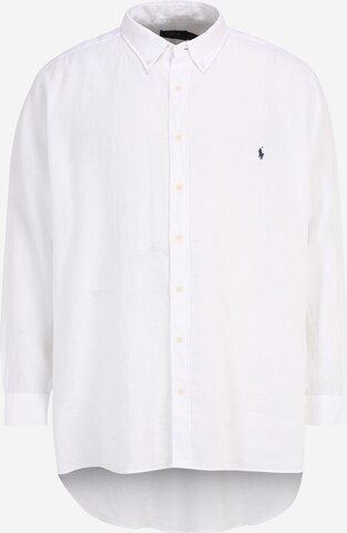 Polo Ralph Lauren Big & Tall Overhemd in Wit: voorkant