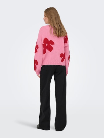 ONLY Pulóver 'ONLBootle' - rózsaszín