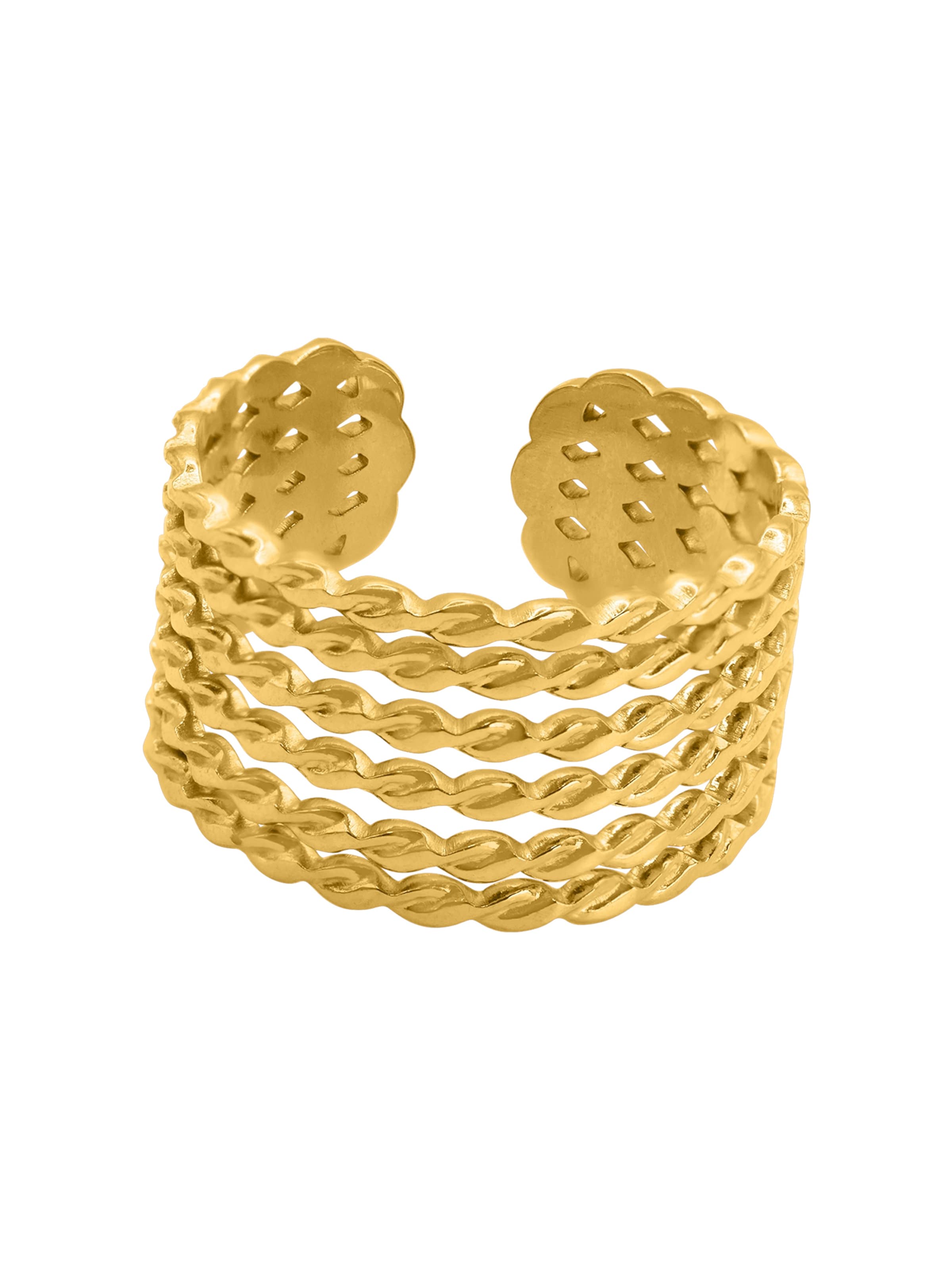 Heideman Ring 'Regin' in de kleur Goud, Productweergave