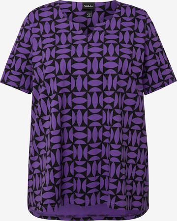 T-shirt Ulla Popken en violet : devant