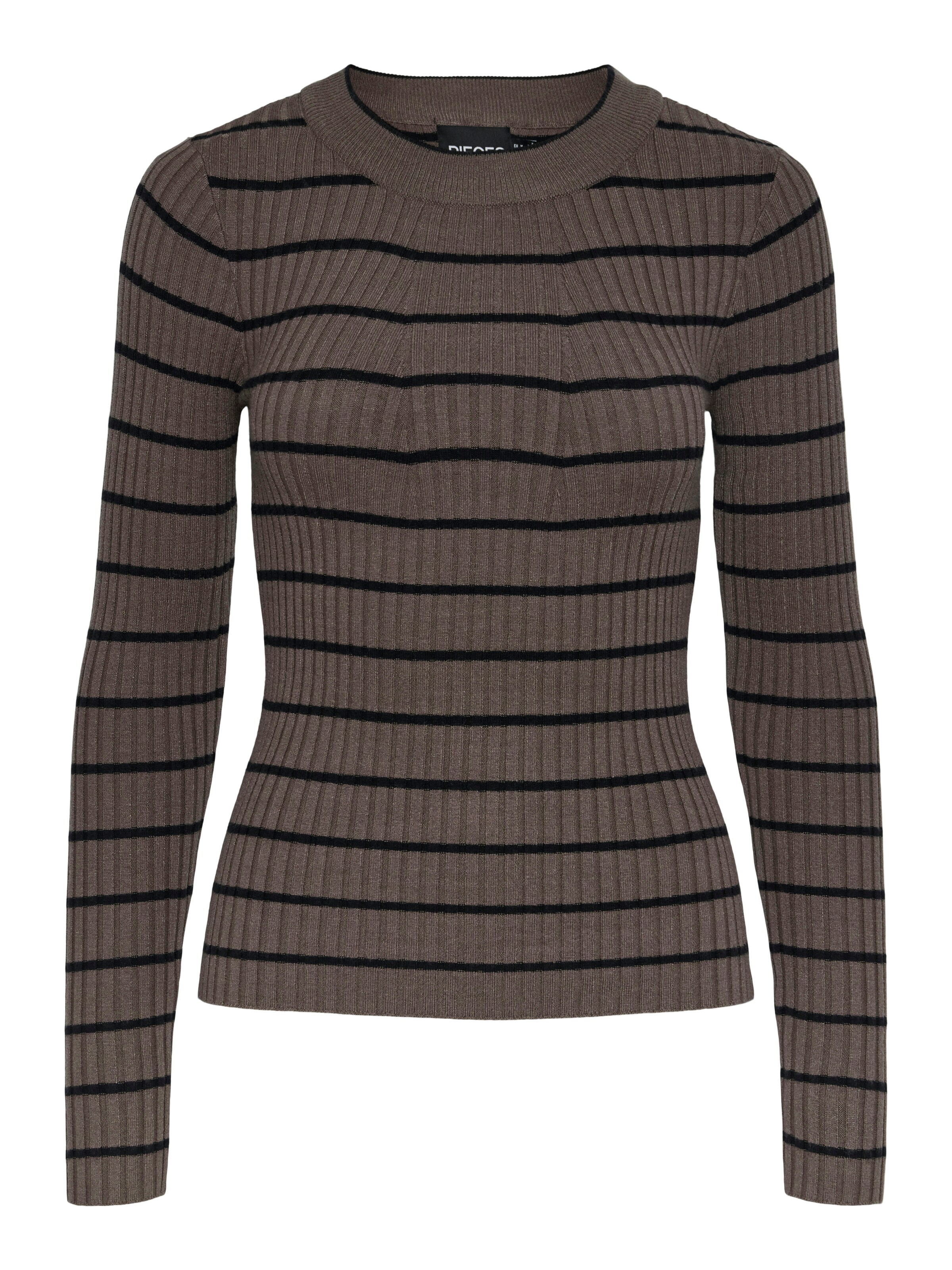 PIECES Pullover 'PCCRISTA' i brun: forside