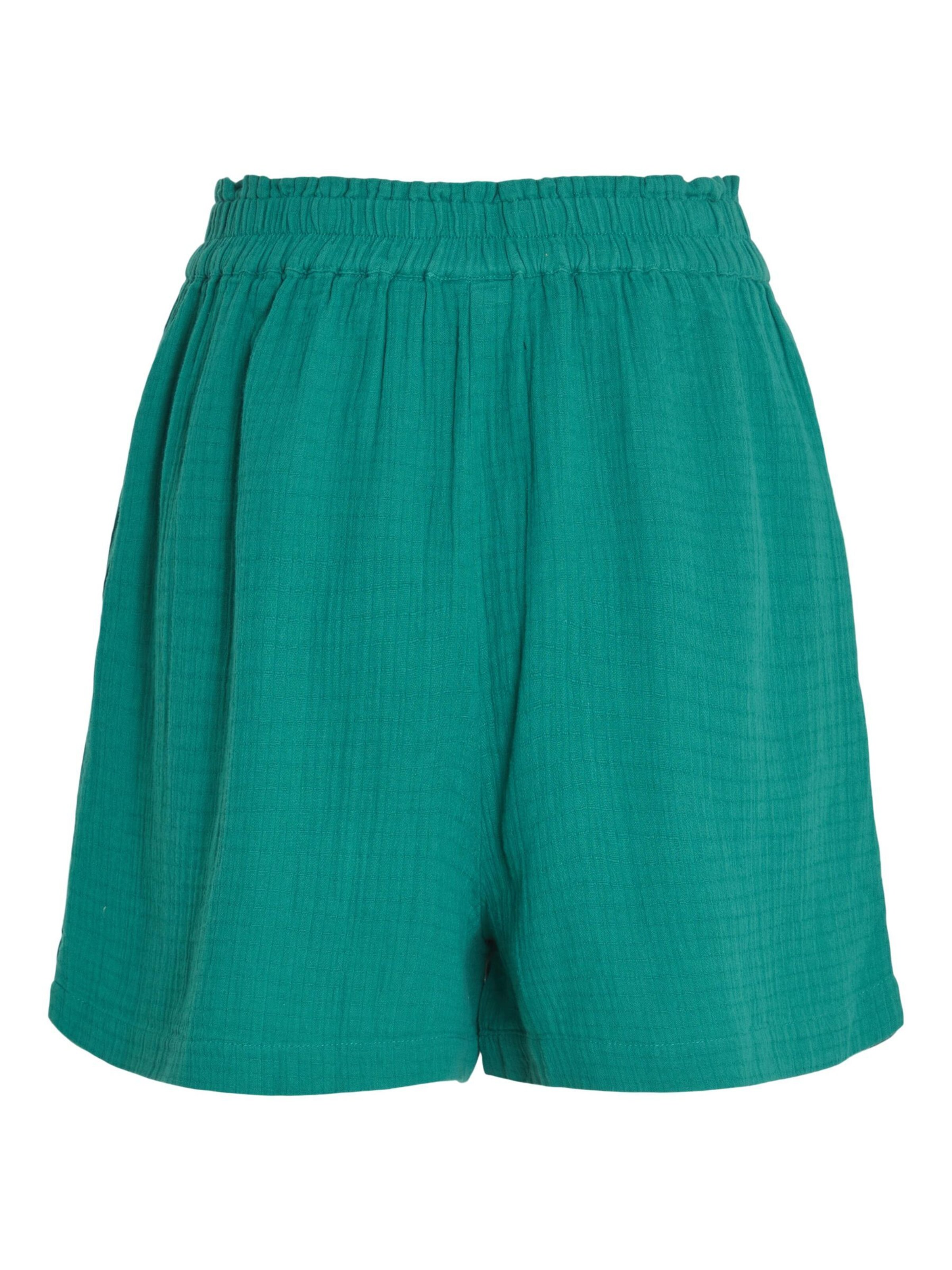 VILA Loose fit Trousers in Green