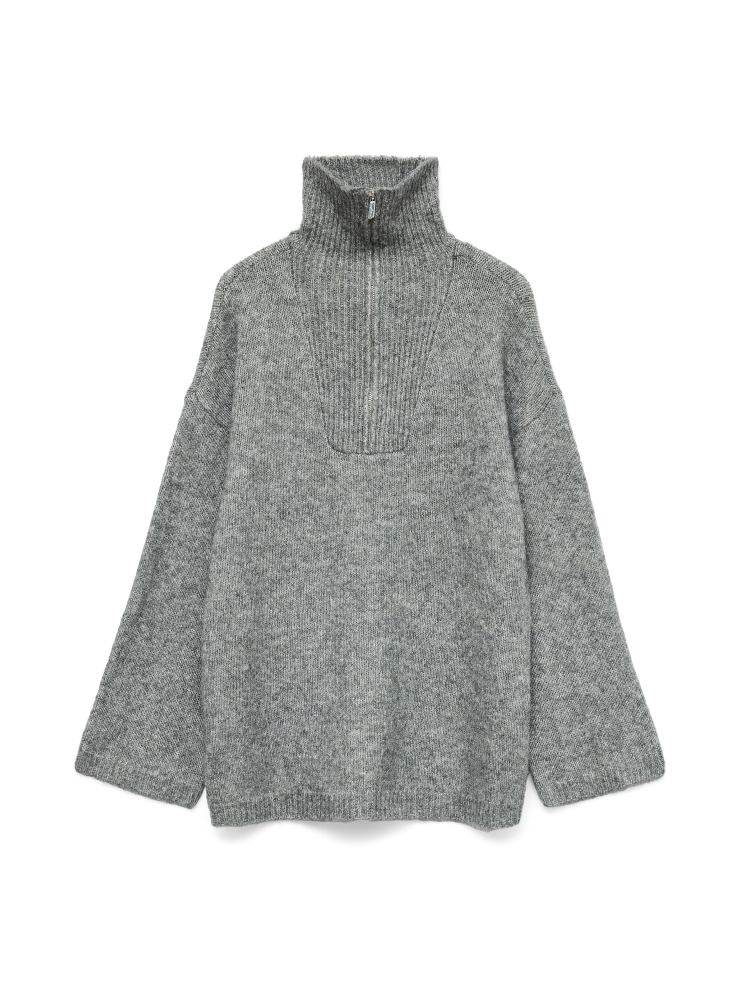 VERO MODA Sweater 'VMMirla' in Grey: front