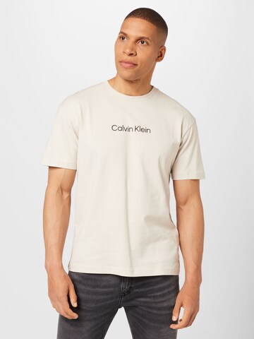 Calvin Klein T-shirt 'Hero' i vit: framsida