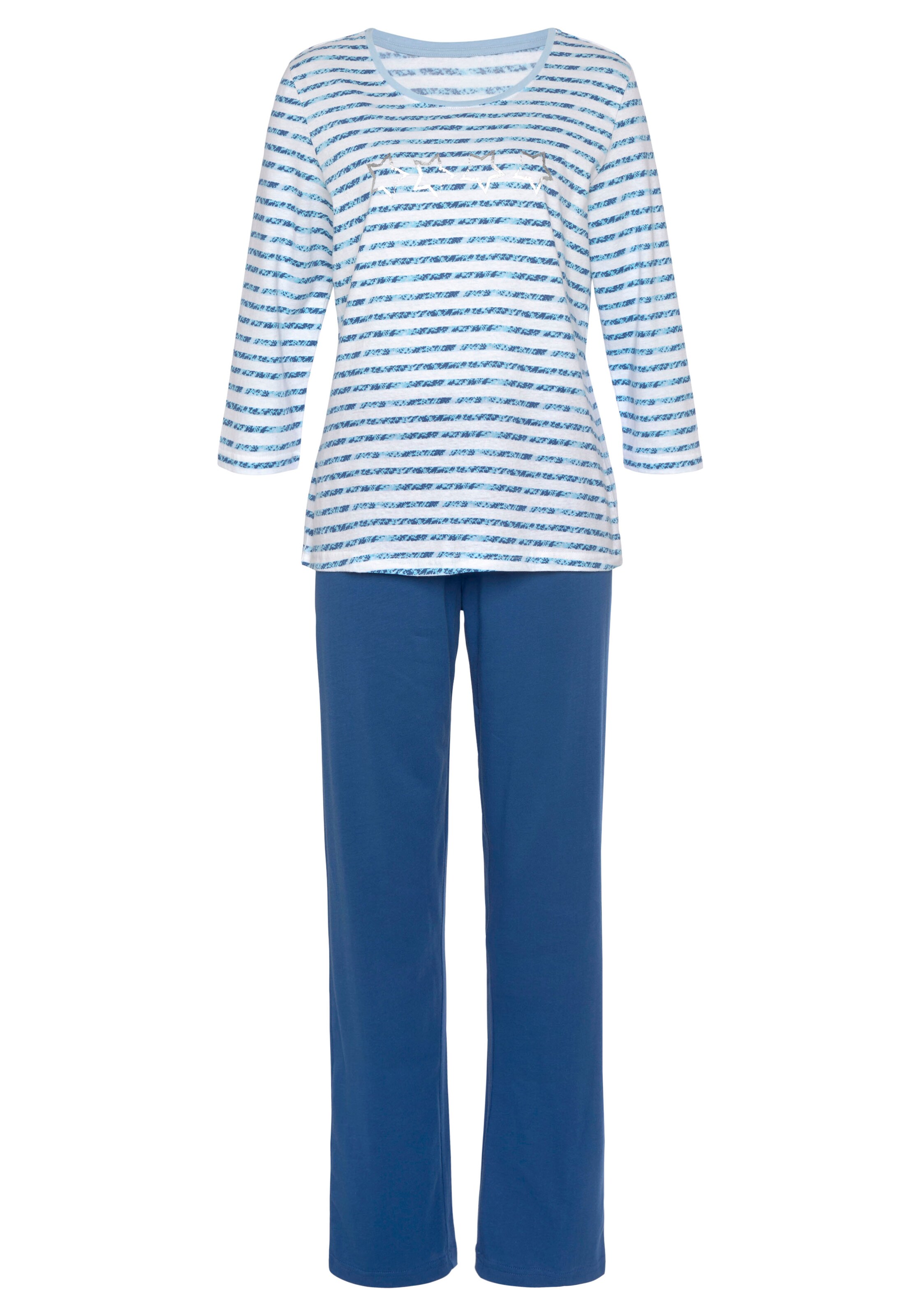 VIVANCE Pyjama 'Dreams' in Blau: Vorderseite