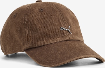 Casquette 'Wardrobe Ess' PUMA en marron : devant
