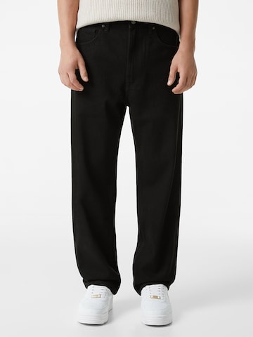 Bershka Loosefit Jeans in Schwarz: predná strana