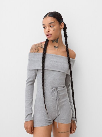 Bershka Overal - Sivá: predná strana
