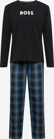 Pyjama long 'Easy' BOSS en bleu : devant