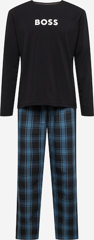 BOSS Black Pyjama lang 'Easy' in Blauw: voorkant