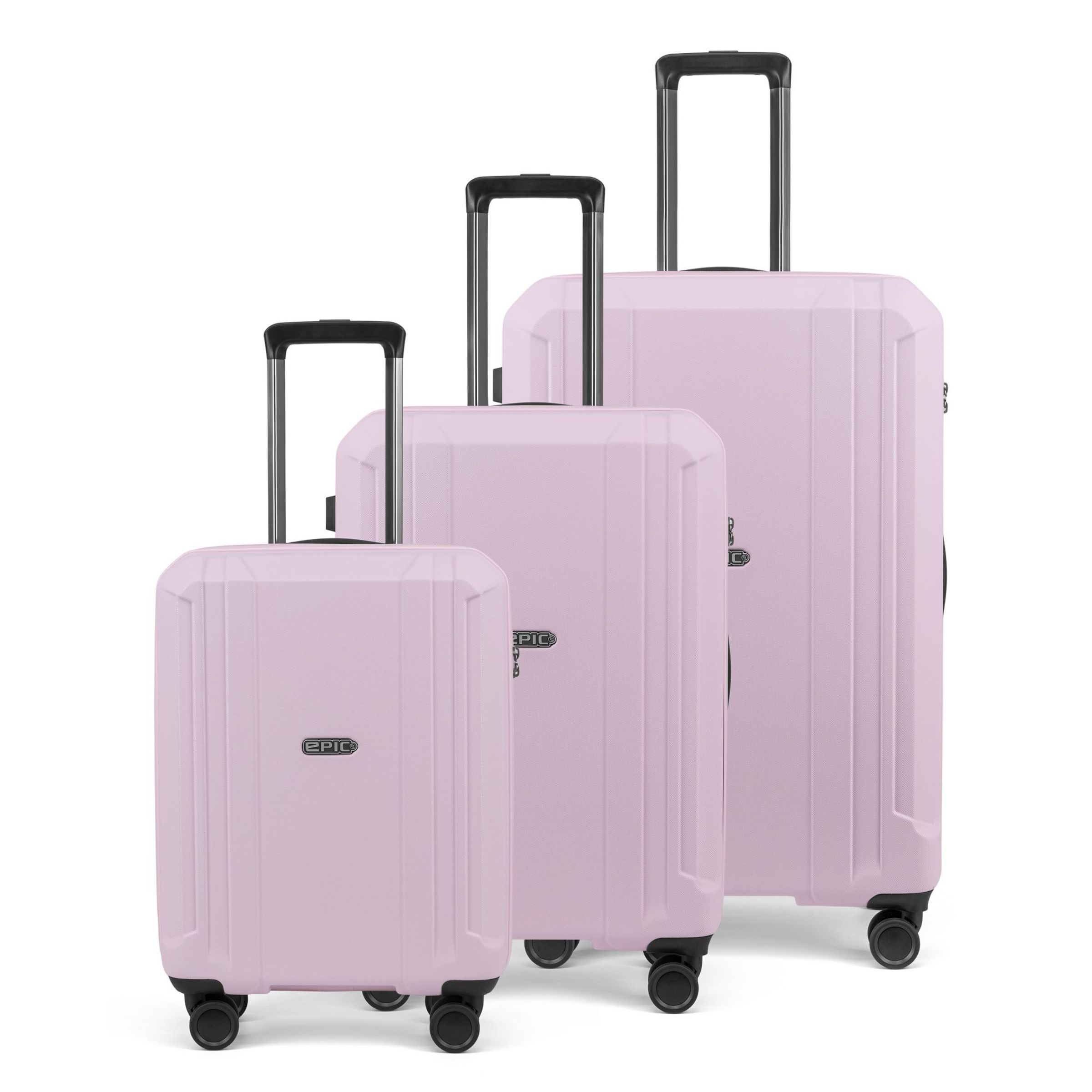 Epic Suitcase set in Pink: front