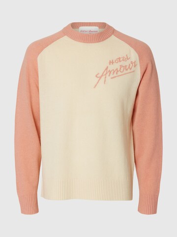 SELECTED - Jersey 'Selected X Hotel Amour' en amarillo: frente