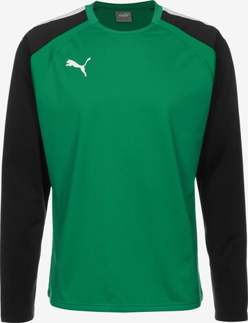 PUMA Athletic Sweatshirt in Green: front