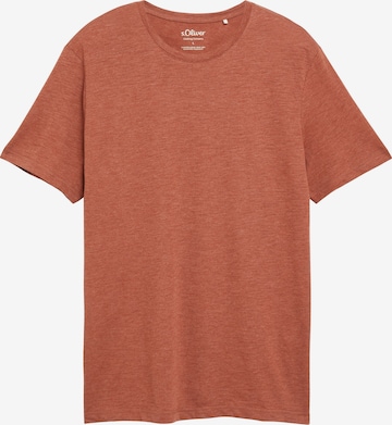 s.Oliver T-Shirt in Braun: Vorderseite