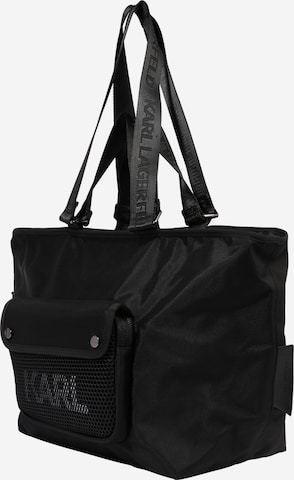 Karl Lagerfeld Μεγάλη τσάντα σε μαύρο: μπροστά