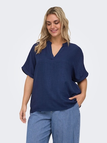 Chemisier 'CARBay' ONLY Carmakoma en bleu : devant