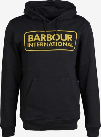 Barbour International Sweatshirt 'Pop Over' in Black: front
