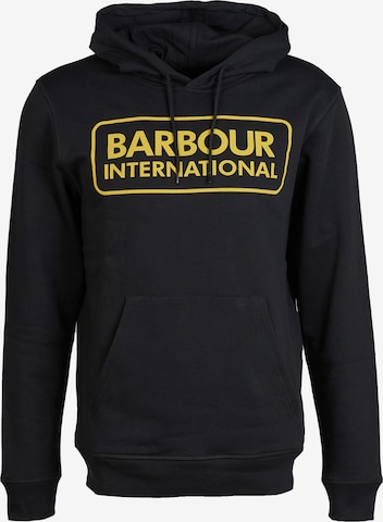 Barbour International Mikina 'Pop Over' - Čierna: predná strana