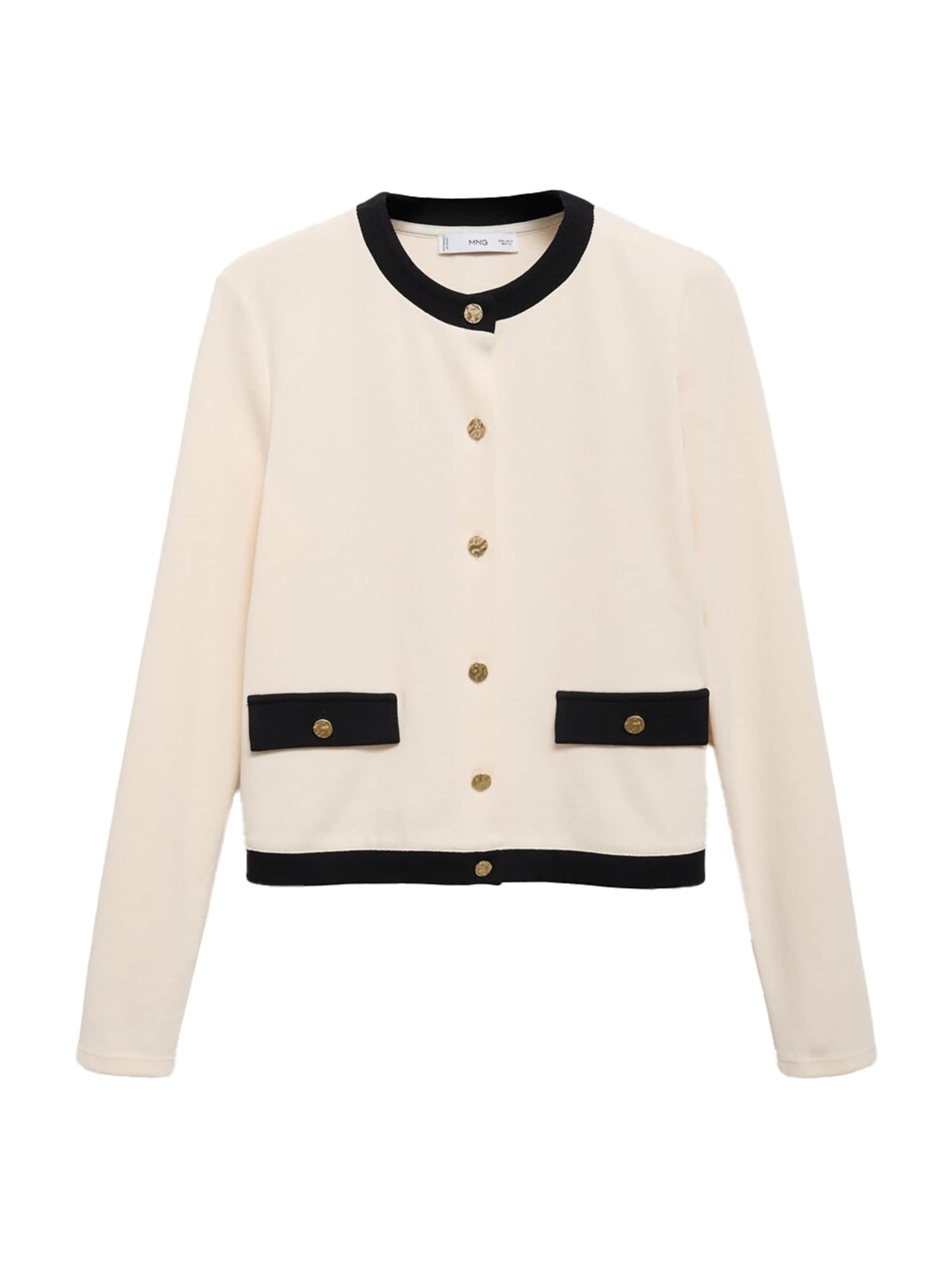 MANGO Kardigan 'PERI' w kolorze beżowy: przód