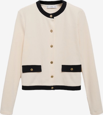 Geacă tricotată 'PERI' de la MANGO pe bej: față