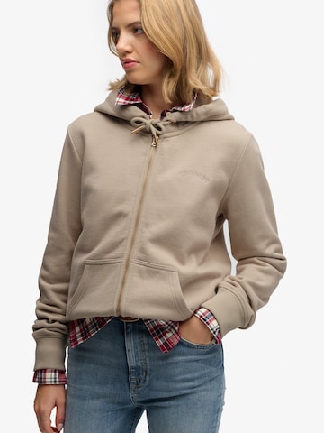 Superdry - Casaco em moletão 'ESSENTIAL' em cinzento