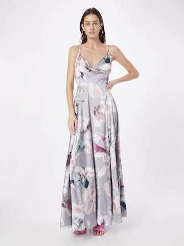 Robe d’été SWING en argent : devant